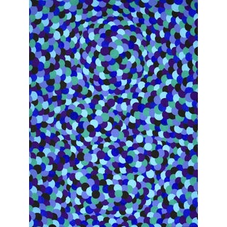 Gordon Sizelove "Night Sky" Acrylic on Canvas, Abstract Pointillist Painting in Cobalt Blue, Bay Area California Art, Original 18 X 24 Inches, 2026 For Sale