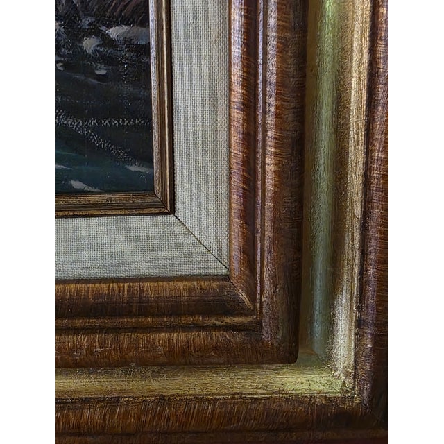 Textile Late 20th Century Dutch Landscape Painting For Sale - Image 7 of 9