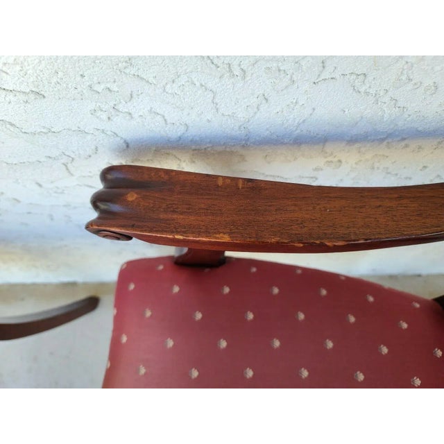 English Walnut Petite Dining Chairs - Set of 4 For Sale - Image 12 of 13