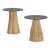 Organic Post-Modern Wooden Steven Chase Side Tables, Pair For Sale