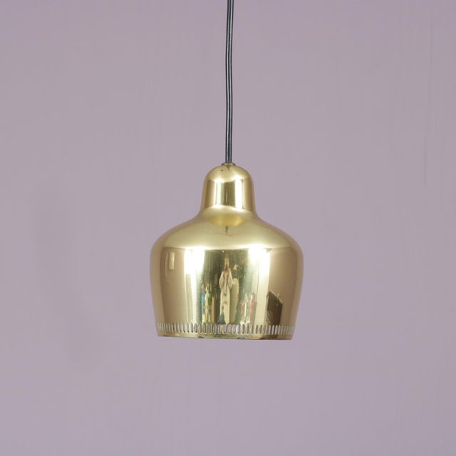 Model Golden Bell A330S Hanging Lamp by Alvar Aalto for Louis Poulsen, Denmark, 1950s For Sale - Image 6 of 8