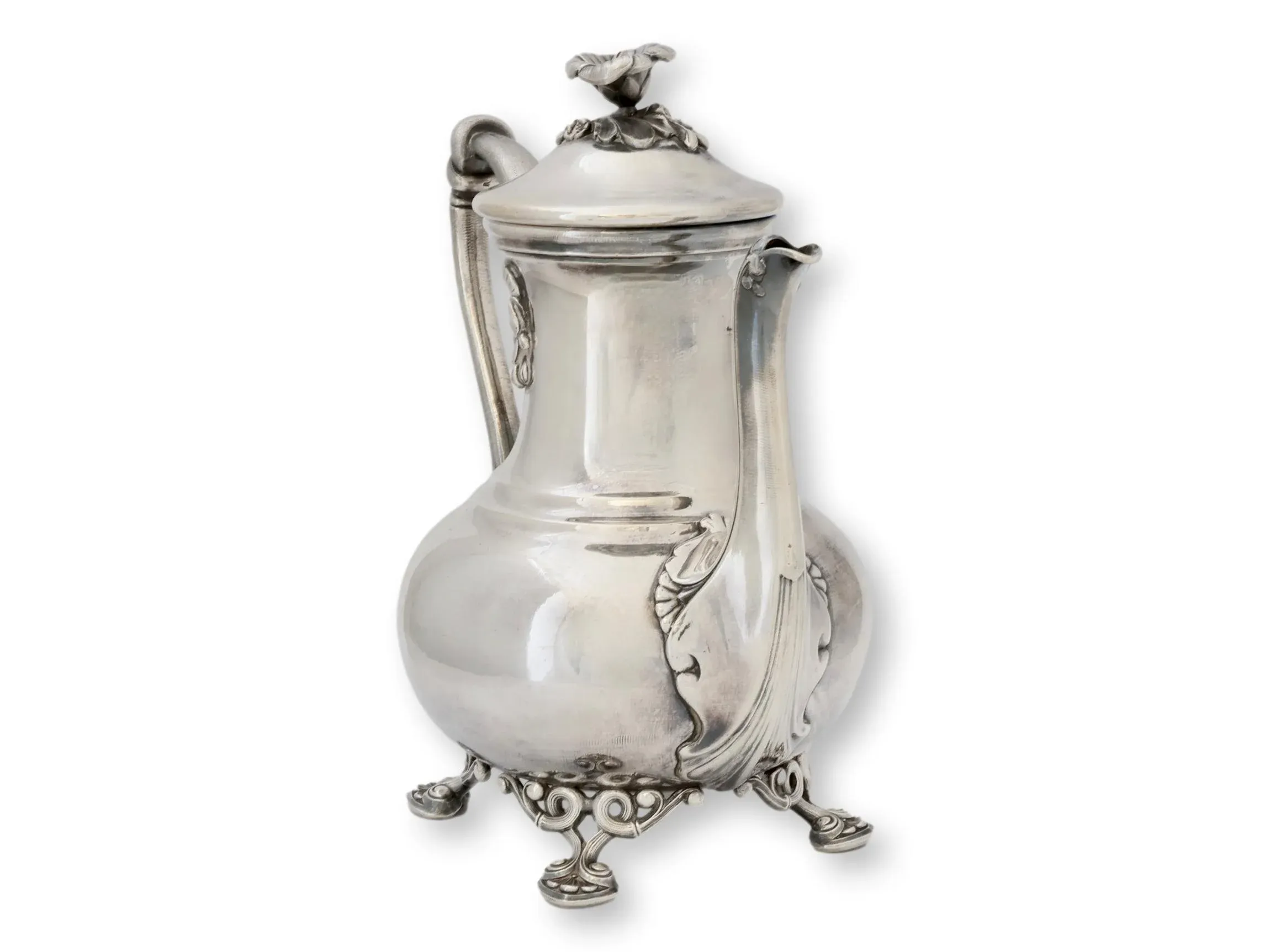 French Christofle Silverplate Coffee Pot | Chairish