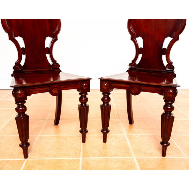 Set of Regency Mahogany Hall Chairs, 1810 For Sale - Image 4 of 18
