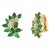 2.3Ct Natural Brazilin Marquise Emerald & 0.60 Ct Diamond Clip on Earring 18 KYG For Sale - Image 15 of 18