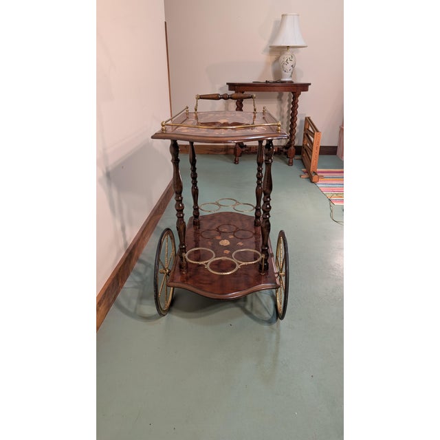 Italian Rolling Bar/Tea/Dessert Cart For Sale - Image 11 of 14