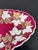 Ceramic Antique Hand-Painted Bavarian Porcelain Cranberry & Gilt Botanical Serving Dish c.1900 For Sale - Image 7 of 8