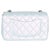 Chanel Blue Iridescent Quilted Goatskin Rectangular Mini Flap For Sale - Image 4 of 9