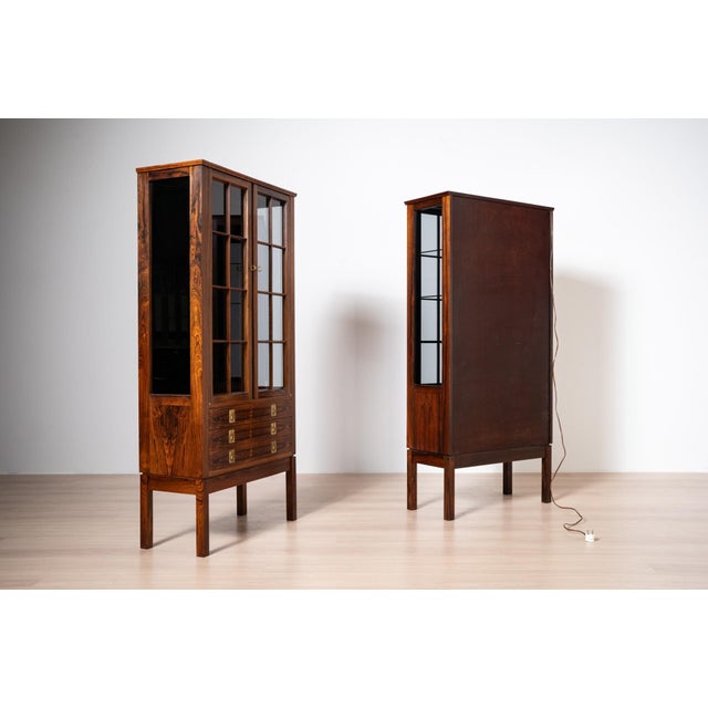 Vintage Display Cabinets from Bruksbo, Norway, 1960s, Set of 2 For Sale - Image 6 of 18