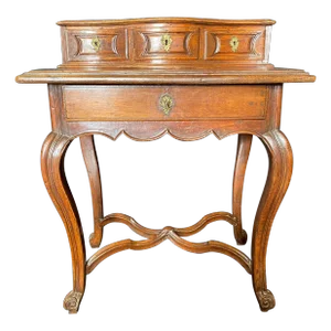 Carved Early Italian Petite Writing Desk or Accent Table