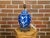 Early 20th Century Vintage Cobalt Blue Prunus Blossom Jar, Circa 1900 Made into US Wired Table Lamp For Sale - Image 5 of 8