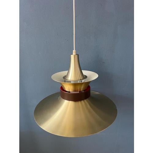 Large UFO Pendant Lamp with Orange Light For Sale - Image 10 of 13