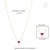 Minimalist 18k Yellow Gold Emerald Cut Ruby Solitaire Pendant Necklace 18 Inches For Sale - Image 9 of 14