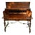 Antique Skandia Unique Carved Inlaid Walnut & Satinwood Tudor Style Spinet Desk For Sale