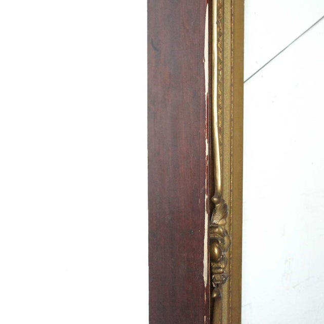 Very Large American Victorian Giltwood and Gesso Painting/Mirror Frame For Sale - Image 4 of 12