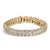 A ribbon of sunlit elegance, this bracelet traces the wrist with fluid S-curves that cradle leaflike stations, each one...