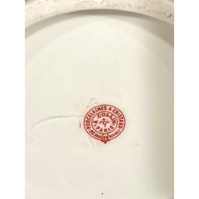 19th Century Pair of Neoclassical Apothecary Jars by Maison A Collin Porcelaines & Cristaux For Sale - Image 5 of 14