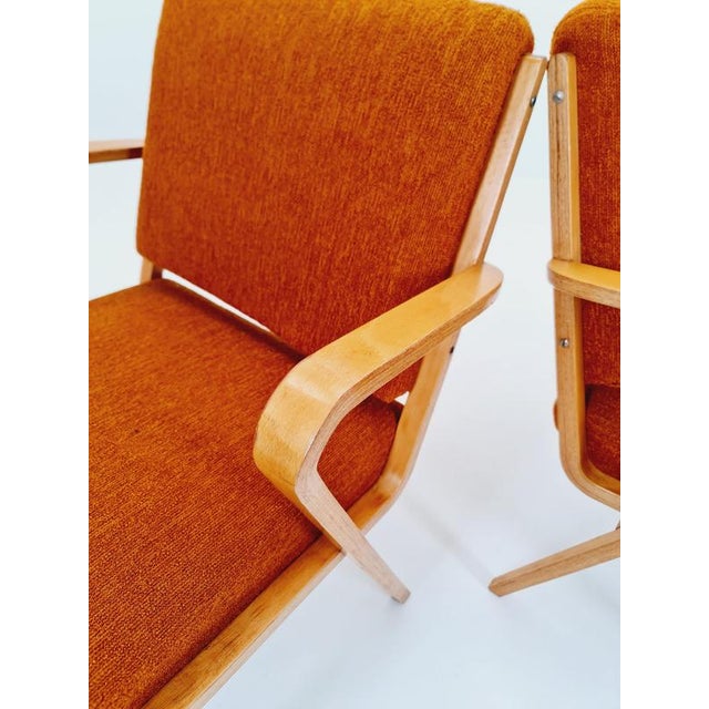 Bauhaus German Lounge Armchair by Selman Selmanagic for VEB Hellerau, 1950s, Set of 2 For Sale - Image 14 of 18