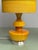 Mid-Century Modern Mid-Century Ochre Yellow Opaline Glass Table Lamp with Shade from Glasfabriek De Rupel, Belgium, 1960s For Sale - Image 3 of 13