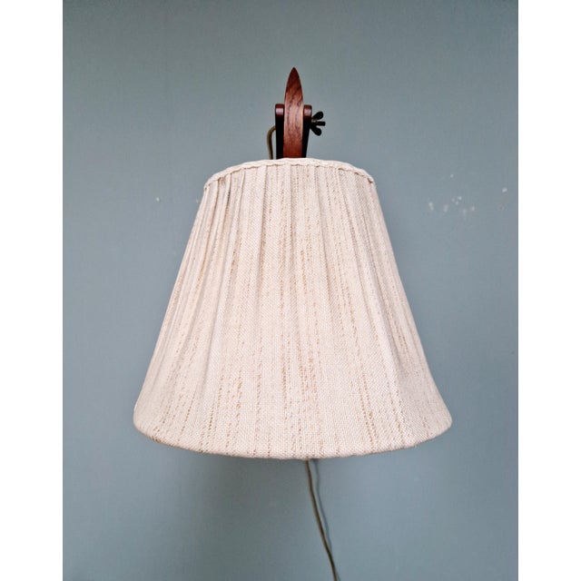 Scandinavian Teak Scissor Wall Light, 1960s For Sale - Image 9 of 16