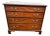 Vintage Georgian Chippendale Style Inlaid Flame Mahogany Chest of Drawers by Md. Colony For Sale