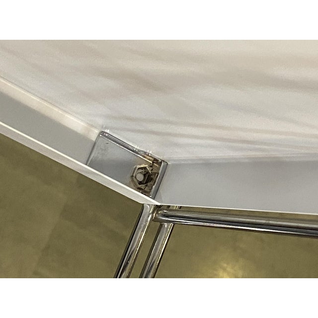 1980s Vintage Chrome Modular Wall-Mounted Desk Unit, 1970s For Sale - Image 5 of 18