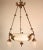 Circa 1920 French Neoclassical Alabaster and Bronze Chandelier For Sale - Image 13 of 13
