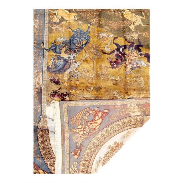 Traditional Pasargad DC Exquisite Design Paris Palace Fine Power Loom V.Silk Rug For Sale - Image 3 of 3