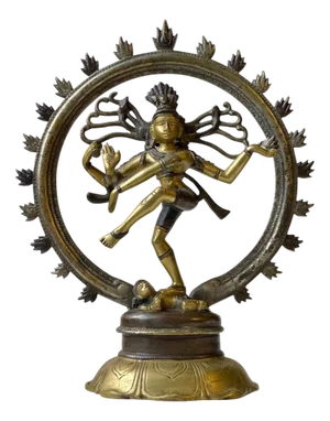 Vintage Nataraj Dancing Shiva Sculpture in Bronze, 1970s