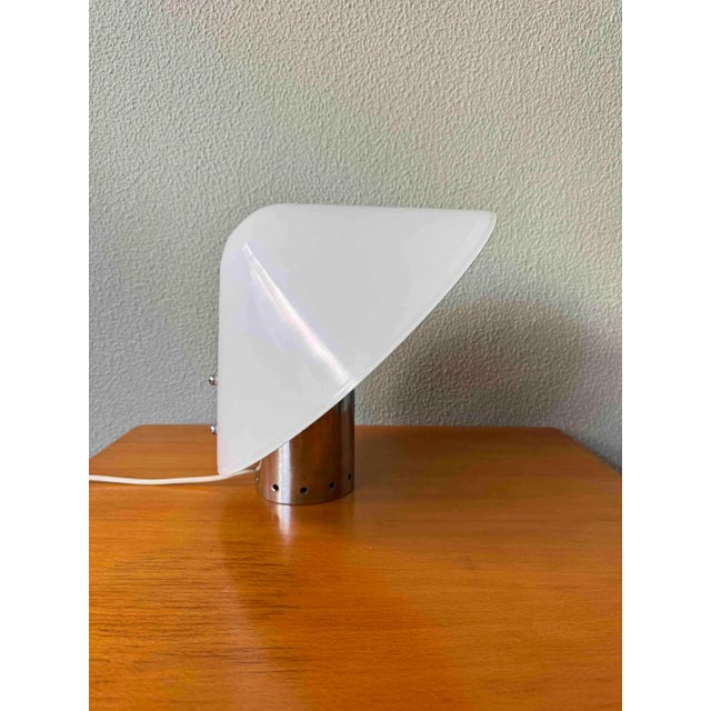 Chioccio White Aluminum & Chrome Table Lamp by Sergio Mazza for Quattrifolio, Italy, 1970s For Sale - Image 15 of 18