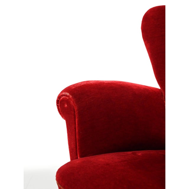 Textile Swedish Shell Armchairs, 1940s, Set of 2 For Sale - Image 7 of 11