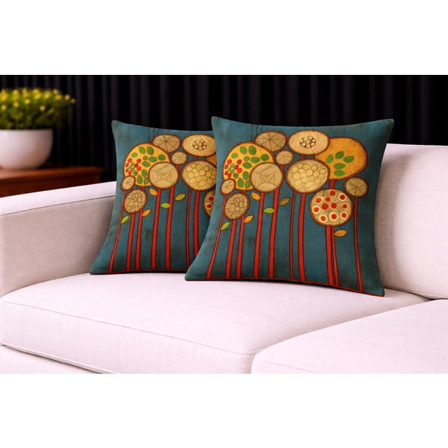 2020s Exquisite Luxury Mid-Century Modern Sofa Cushions / Pillows Cusion Cover With Insert For Sale - Image 5 of 5