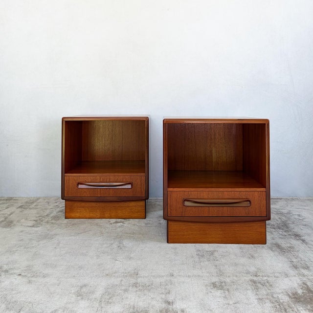 Teak Fresco Bedside Cabinets by Victor Wilkins for G-Plan, 1960s, Set of 2 For Sale - Image 14 of 14
