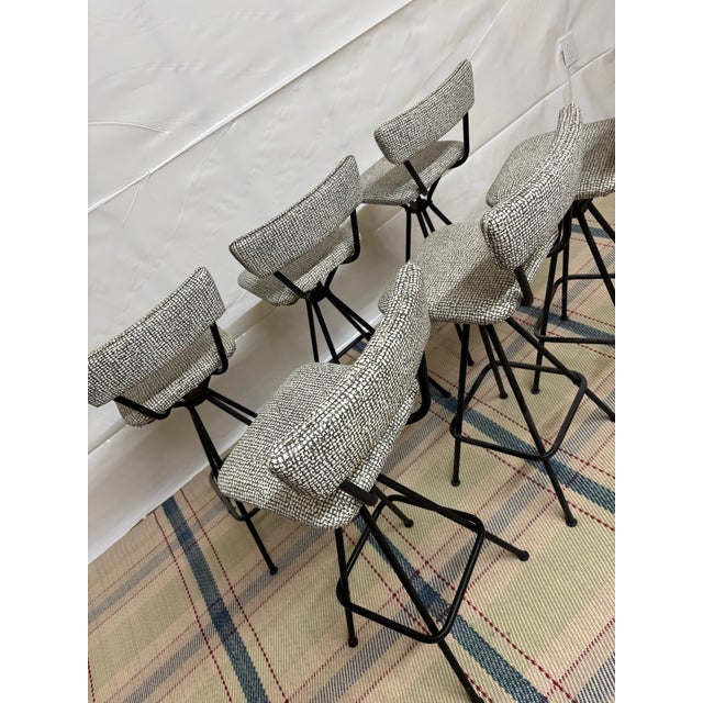 Vintage Mid-Century Modern Daystrom Swivel Bar Stools For Sale - Image 9 of 10