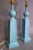 1980s Coastal Regency Aqua Fluted Obelisk Table Lamps - a Pair For Sale - Image 4 of 5