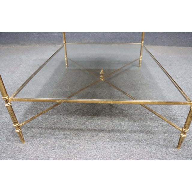 Gilded Jansen Style Coffee Table For Sale - Image 10 of 13
