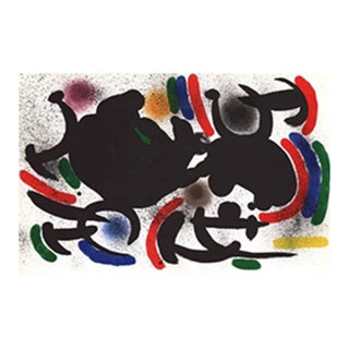 Joan Miro Original Lithograph V1-7d Mourlot 1970 For Sale