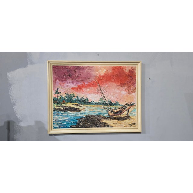 Angelo, 1961, Oil Painting on Canvas, Framed For Sale - Image 3 of 7