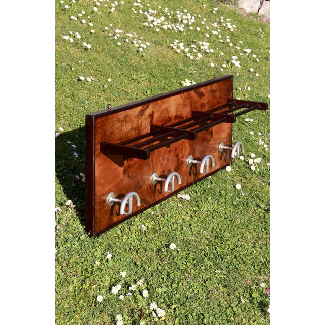 Vintage Art Deco Wall Coat Hanger, Italy, 1930s For Sale - Image 11 of 15
