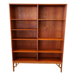 Vintage Teak Bookcase by Børge Mogensen for FDB Møbler, 1960s For Sale