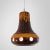 Metal Orange Glazed Ceramic Pendant Lights, Germany, 1970s, Set of 4 For Sale - Image 7 of 13