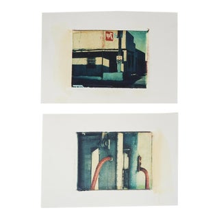 Vintage Color Photographs City Street Scene - A Pair For Sale