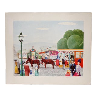 Late 20th Century Carnival Print by William R.Stone 4/300 For Sale