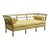 It is a large scale Regency style carved and hand painted sofa. The custom upholstery is in very good condition with a...