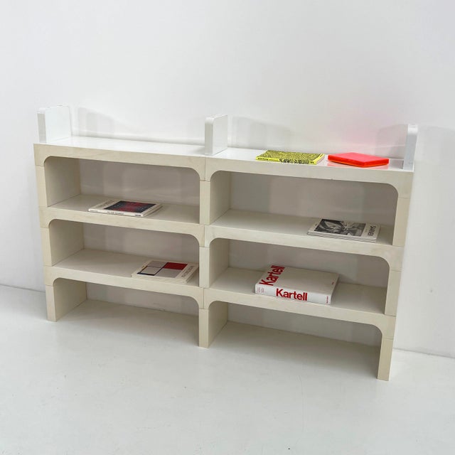 White Modular Shelf by Olaf Von Bohr for Kartell, 1970s For Sale - Image 10 of 15