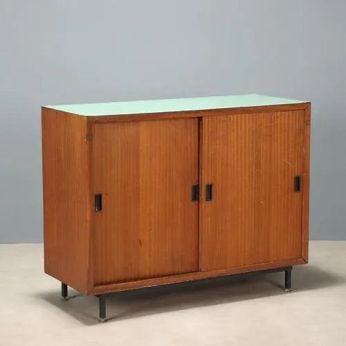 Vintage Laminate and Teak Veneer Cupboard, Italy, 1960s For Sale - Image 12 of 12