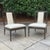 1950s Chic Tommi Parzinger Style Low Slung Slipper Chairs in New Boucle Upholstery - Set of 2 For Sale - Image 9 of 9