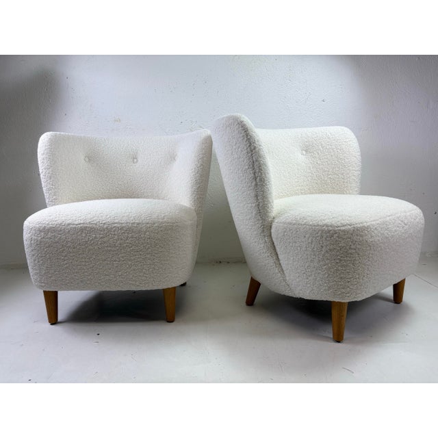 Mid-Century Modern Newly Upholstered Club Chairs After Gio Ponti For Sale - Image 12 of 12