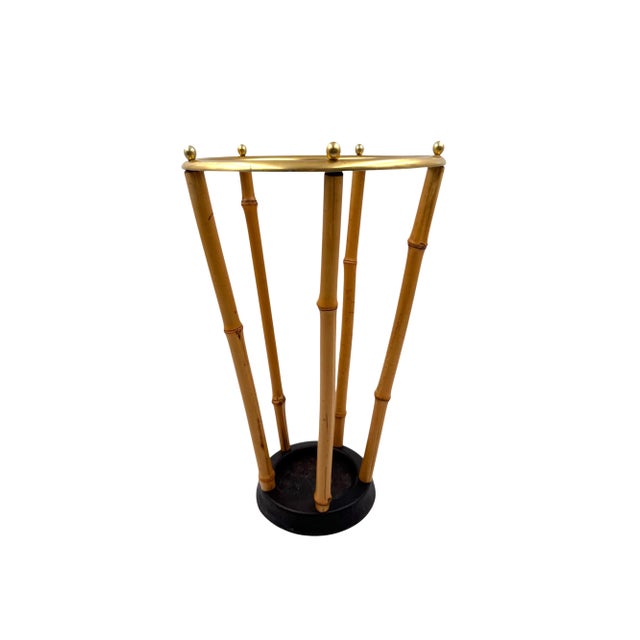 Hollywood Regency Bamboo Umbrella Rack, France 1970 For Sale - Image 4 of 7