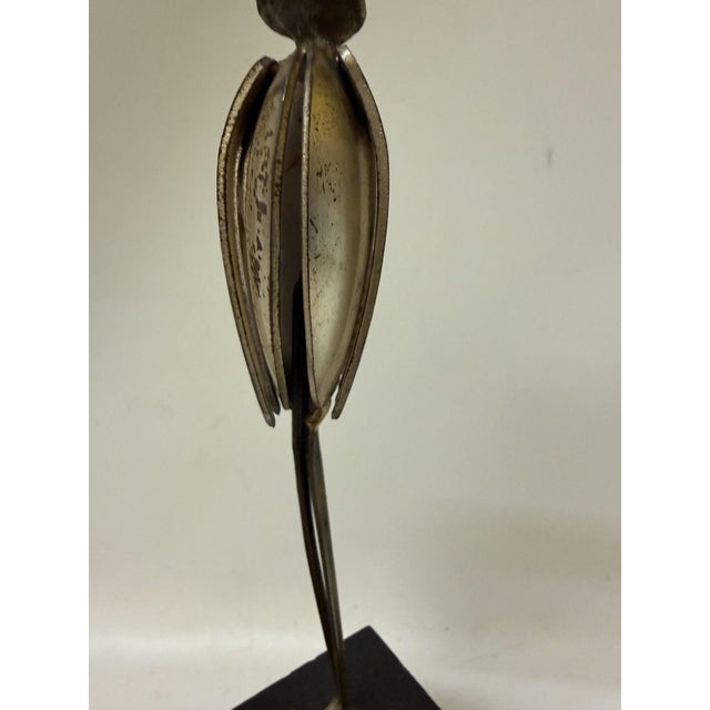 1970s Title: 1970s Mid-Century Modern Victor Delfín Studio Flatware Bird Sculpture - 11.5" For Sale - Image 5 of 13
