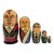 Vintage Russian Political Nesting Dolls, Hand-Painted Moscow 1991, Set of 5 For Sale